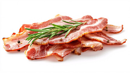 Obraz premium Crispy Bacon with Rosemary and Peppercorns