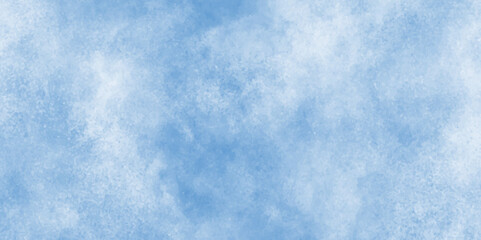 Watercolor stain with hand paint pattern on blue canvas, Abstract beautiful light blue cloudy sky clouds with stains, Creative vintage light sky blue background with various clouds and fogg.