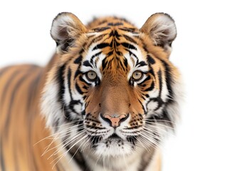 Fototapeta premium bengal tiger isolated on white