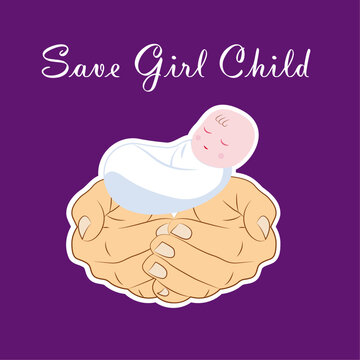 Save Girl Child Banner and Baby Abortion Banner Design