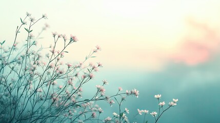 A notification window with a translucent background featuring a blurred image of a calming natural scene, promoting a sense of peace and focus.