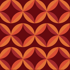 70s retro vintage Mid Century Modern Seamless Pattern