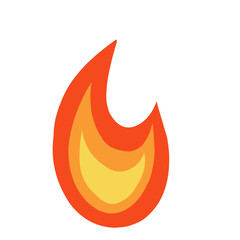 Burning Fire Vector Illustration