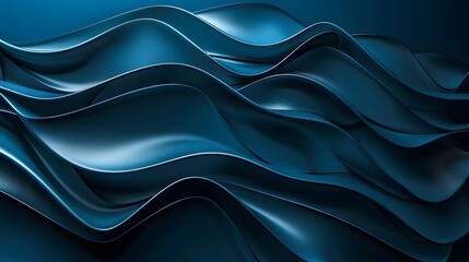 Obraz premium Abstract background modern wallpaper 3d render blue wave business background 