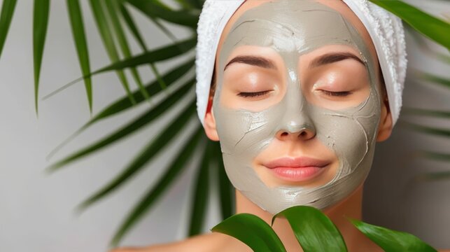 Woman applying a facial mask, highlighting self care and the importance of skin wellness routines