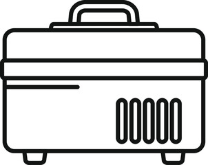 Portable power station is supplying electricity for outdoor activities using renewable energy