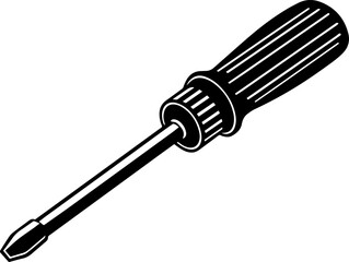 screwdriver silhouette vector illustration