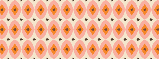 50s Mid Century Modern Seamless Pattern