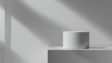 minimalist geometric podiums for e-commerce product presentation