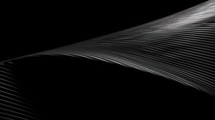 Naklejka premium Abstract Black Wave Pattern