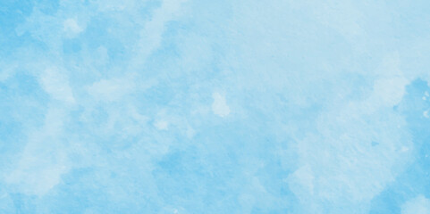 Horizontal abstract blue watercolor lines, waves, texture,Blue watercolor background for textures background,Blue background. The summer sky is colorful clearing day and beautiful,