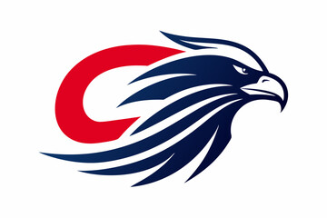 A dynamic and bold logo of a bird that unites