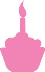 Birthday clip art design on plain white transparent isolated background for card, shirt, hoodie, sweatshirt, apparel, tag, mug, icon, poster or badge