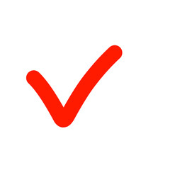 Vector Red Check Mark