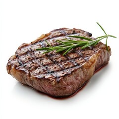 Grilled Steak with Rosemary.