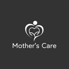  Mother care logo design inspiration with creative concept
