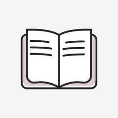 Icon design with book symbol, suitable for educational or editing tool.