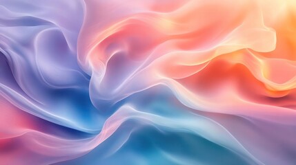 Fototapeta premium Stunning digital artwork featuring a vibrant waterfall of colors flowing smoothly down in an abstrac