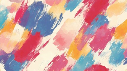 Fototapeta premium Abstract Colorful Brushstroke Pattern Background