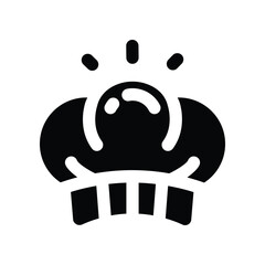 chef icon. vector glyph icon for your website, mobile, presentation, and logo design.