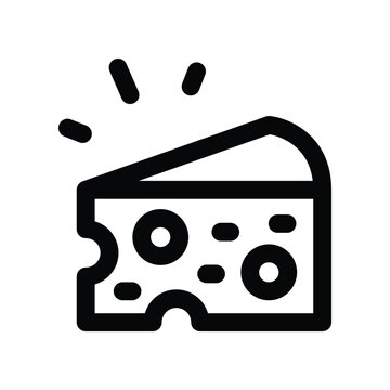 recommend clip art: cheese icon. vector line icon for your website, mobile, presentation, and logo design.