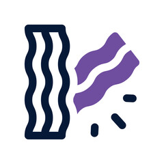 bacon icon. vector glyph icon for your website, mobile, presentation, and logo design.