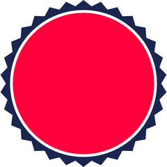 red and blue seal