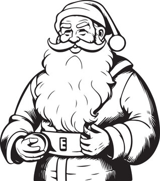 recommend clip art: santa claus full vector illustration