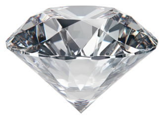 PNG Brilliant diamond gemstone on display