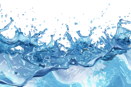 PNG  Dynamic water splash illustration