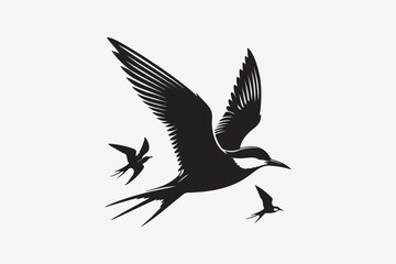 Sparrow  Bird vector art and illustration