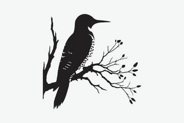 Sparrow  Bird vector art and illustration