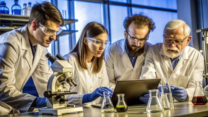 Fototapeta premium scientists are working and brainstorming in labotary