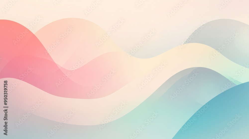 Poster a minimalist abstract background with soft gradients and subtle geometric patterns, evoking a sense 