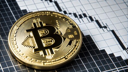 Obraz premium stock market graph cryptocurrency