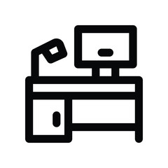 workspace icon. vector line icon for your website, mobile, presentation, and logo design.