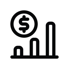 statistic icon. vector line icon for your website, mobile, presentation, and logo design.
