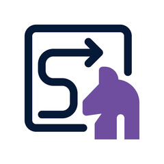 strategy icon. vector dual tone icon for your website, mobile, presentation, and logo design.