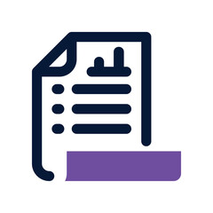 report icon. vector dual tone icon for your website, mobile, presentation, and logo design.