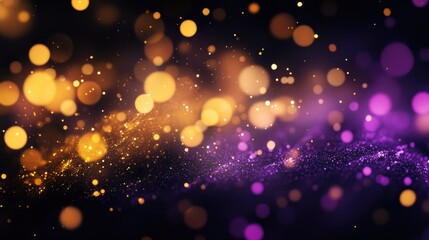 Fototapeta premium Gold and black pie chart with financial data displayed on a sleek, gold gradient background.