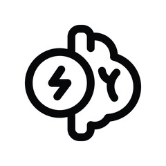 brainstorm icon. vector line icon for your website, mobile, presentation, and logo design.