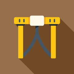 Illustration of a metal detector gate used for airport security checks, ensuring passenger safety