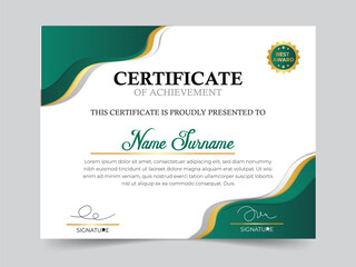 Set modern certificate template Clean and simple professional certificate design,