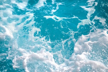 Obraz premium Dynamic Ocean Water Texture with Foam and Waves