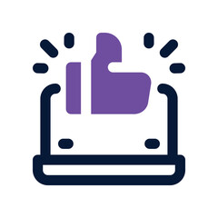 good review icon. vector dual tone icon for your website, mobile, presentation, and logo design.