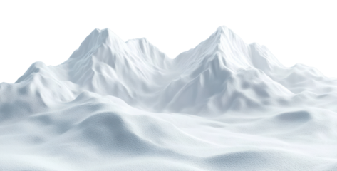 PNG Snowy mountains serene winter landscape