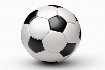 Obraz premium Close-up of a classic black and white soccer ball.