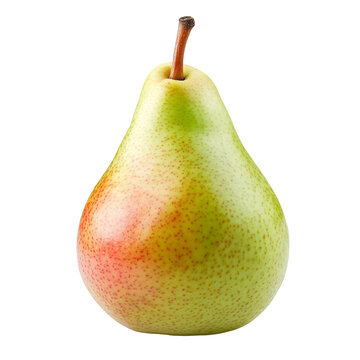 A ripe green pear
