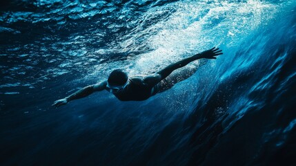 Swimmer Underwater