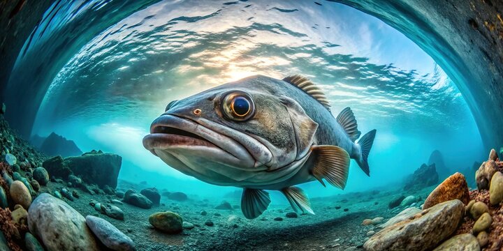 In the heart of the urban Antarctic sea, a vintage photograph captures the faded glory of a toothfish.